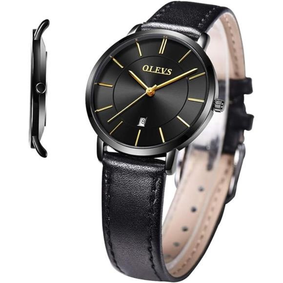 Women's Watches for Ladies Female Wrist Watch Leather Band Waterproof Thin - Picture 1 of 6